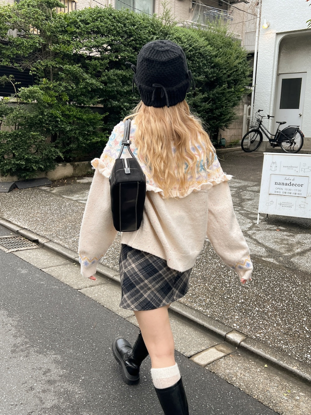 <SL5233603> リボンニットバケットハット