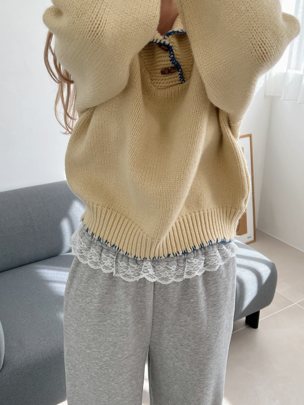 <SL2244647> パイピングコージーBIGニット