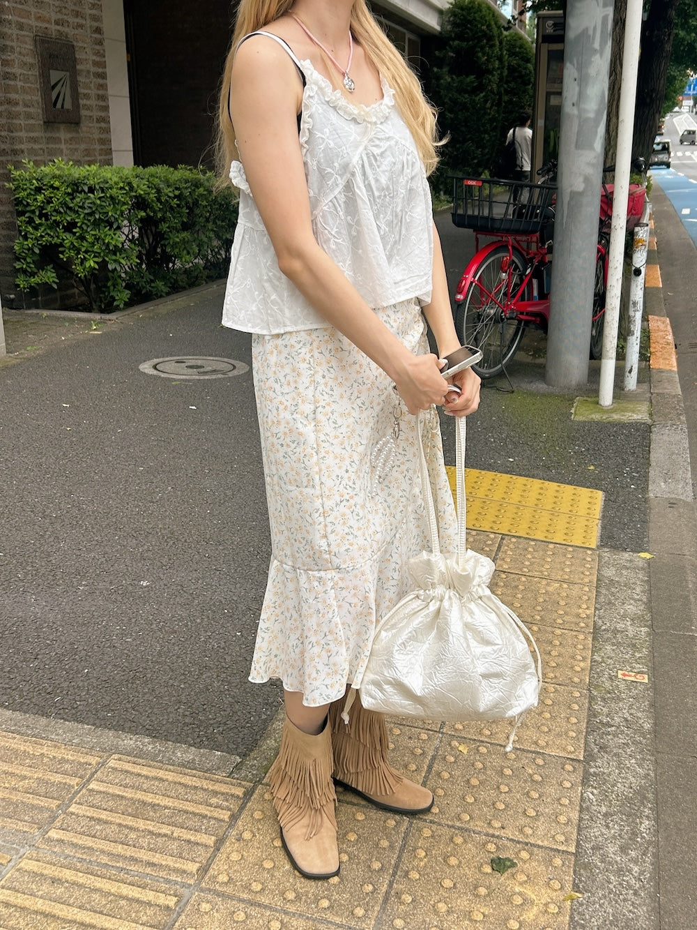 <SL2242674> 小花柄サイドドロストスカート