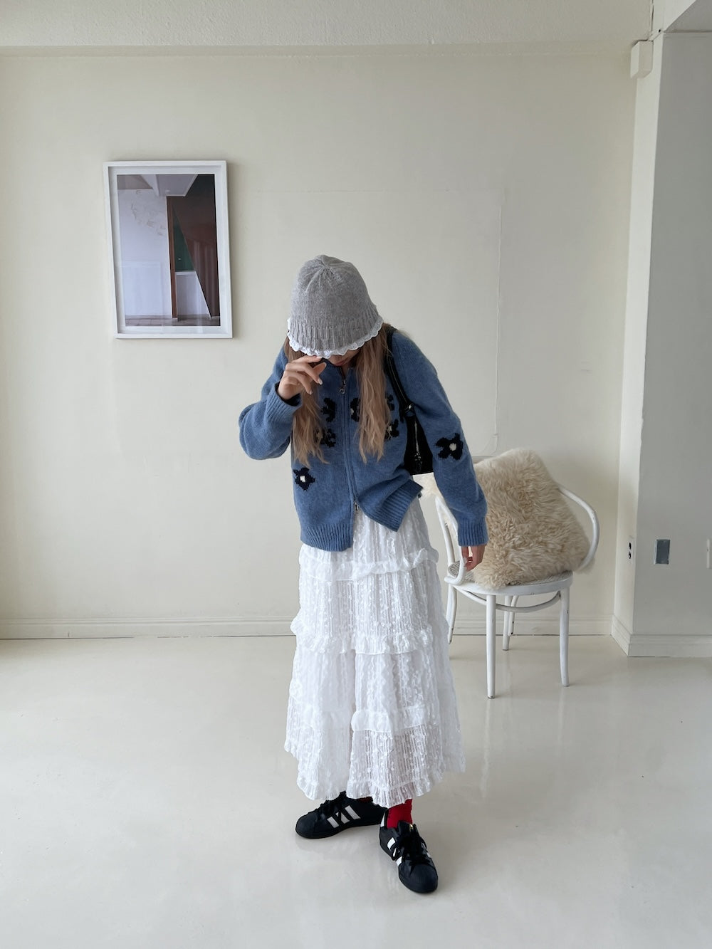 <SL5243601> フリルヘムバケットハット