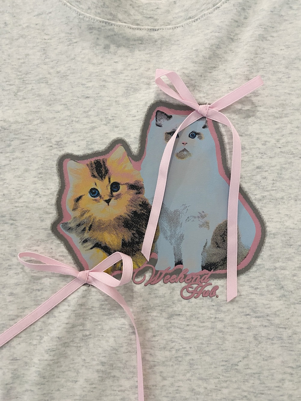 <SL2252606> キャットリボンTシャツ