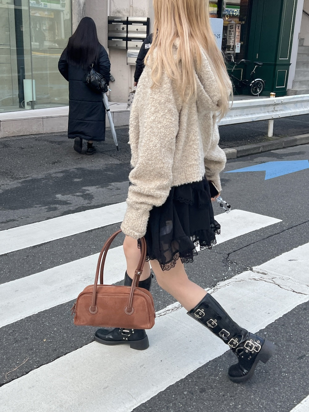 <SL2244643> フーディーモヘアニット