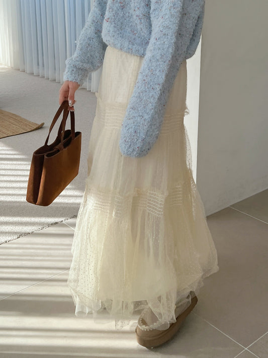 <SL2243630> ドットシフォンスカート