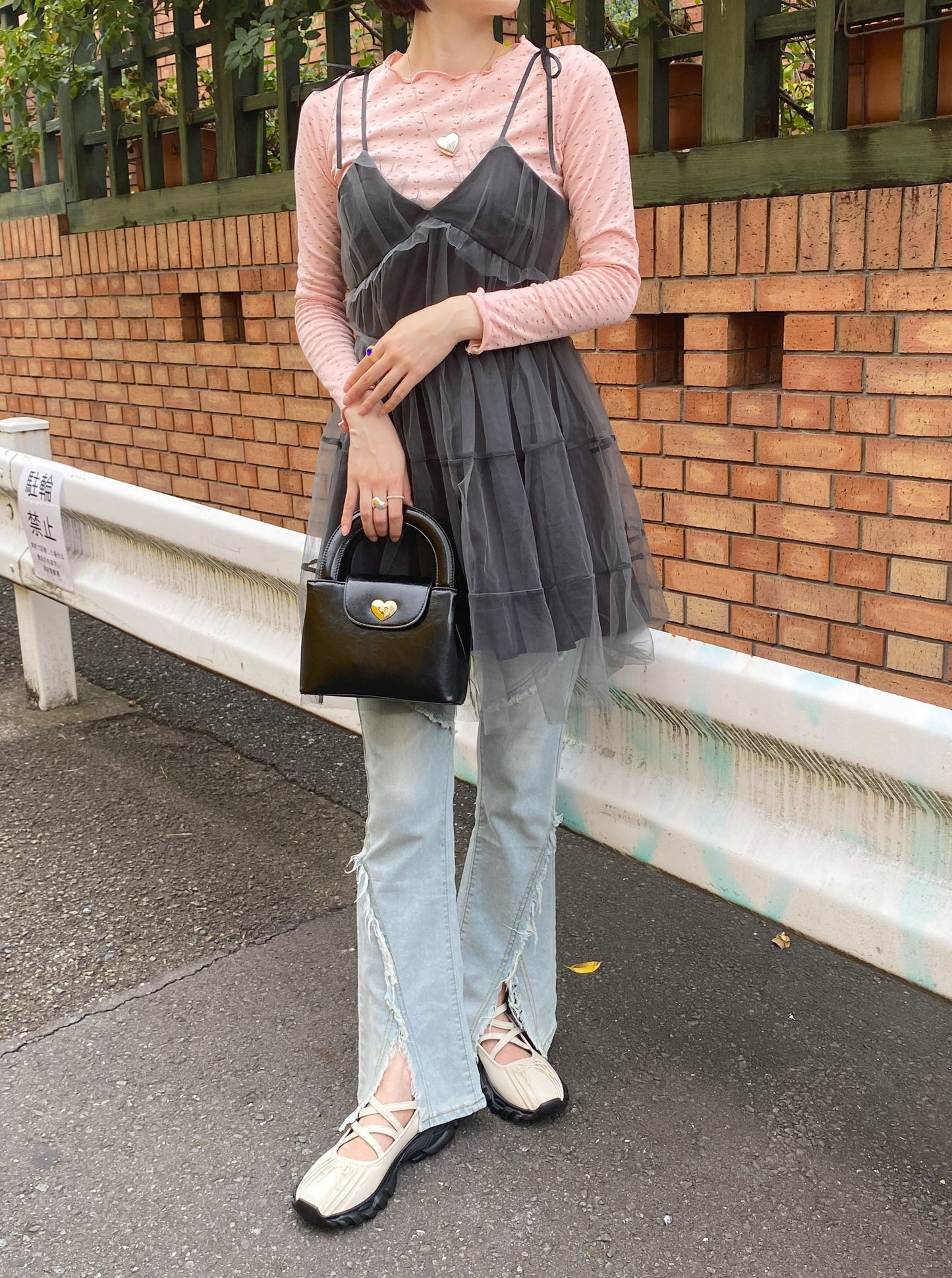 <SL2233659> レースアップデニム