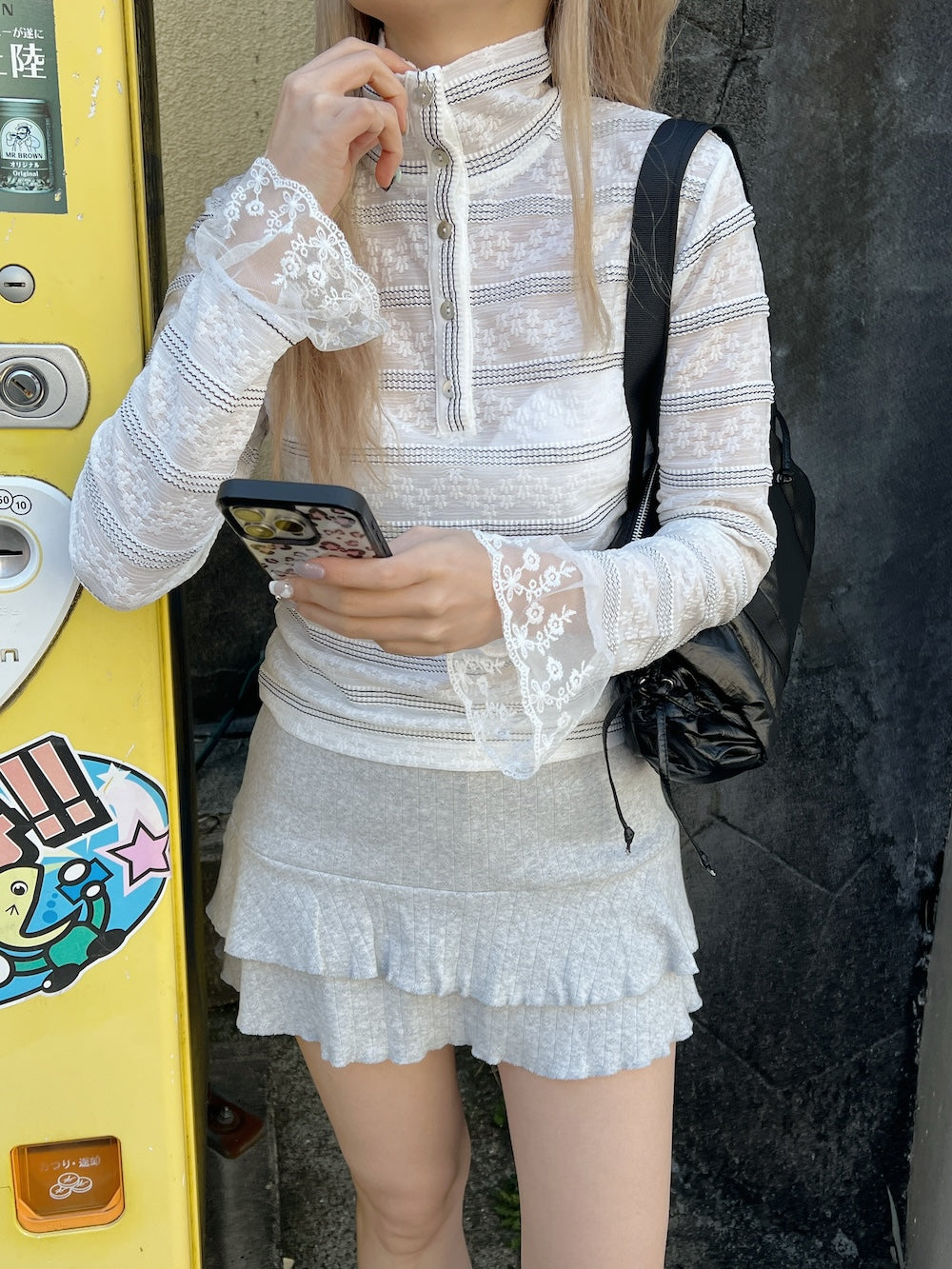 <SL2251626> 2WAYボーダーシアートップス