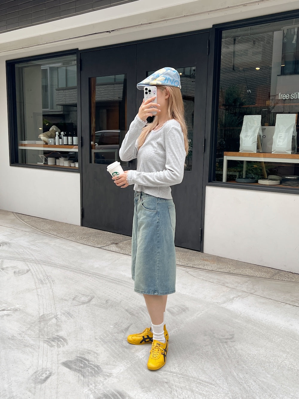 <SL2243610> バミューダデニムパンツ
