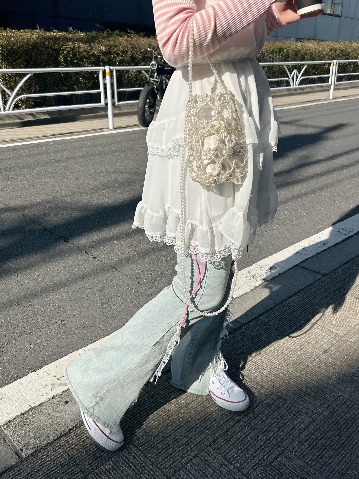 <SL2233659> レースアップデニム