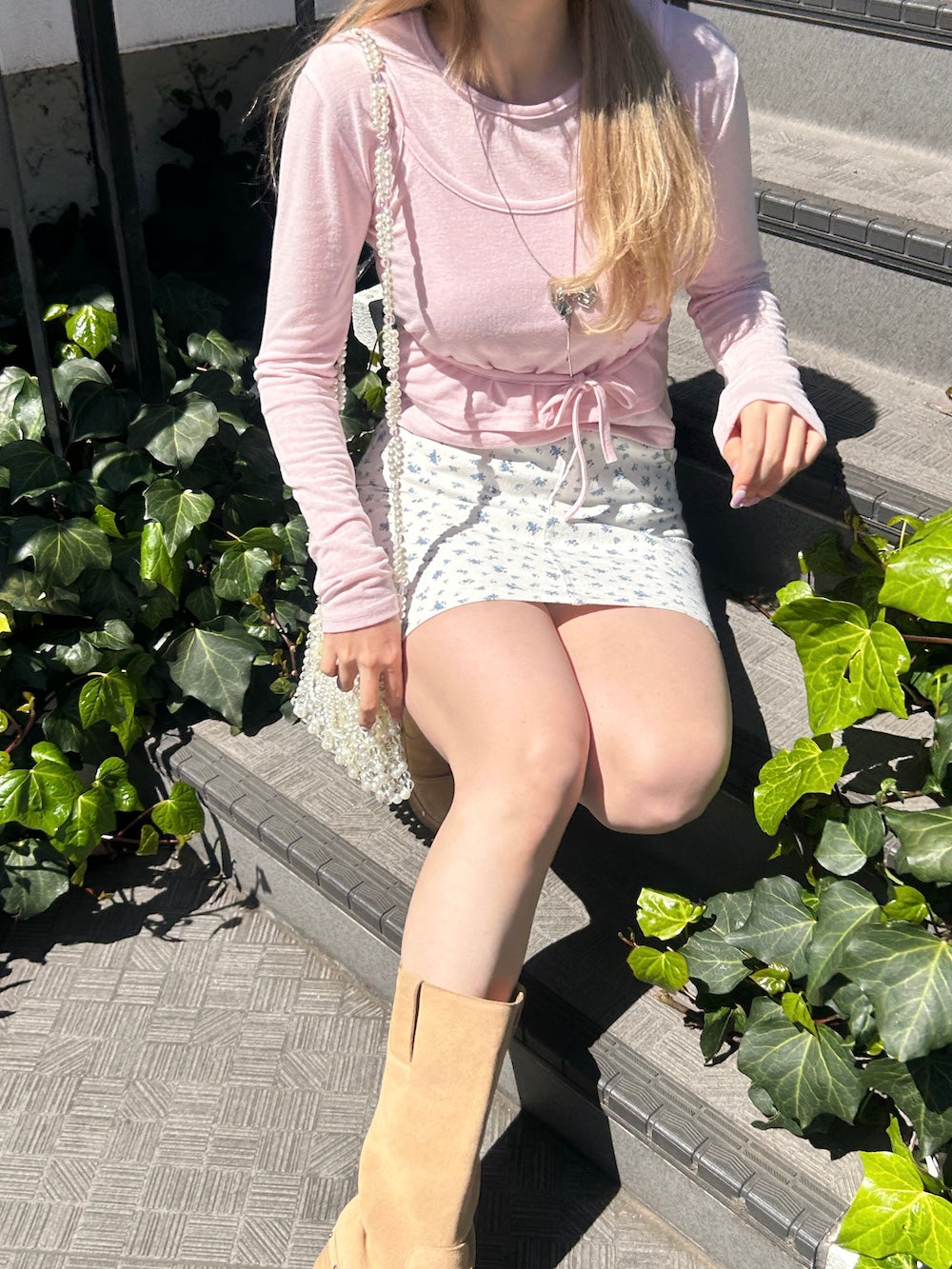 <SL2241636> 花柄台形ミニスカート