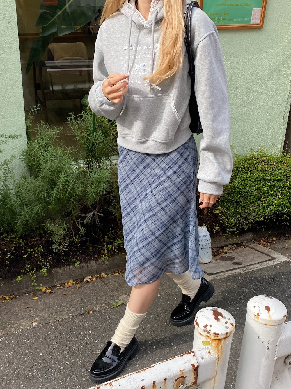 <SL2244669> 裏起毛リボンポイントフーディー