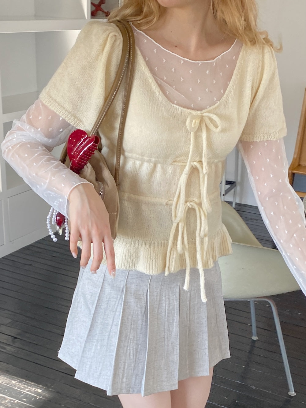 <SL2251659> ハートドットシアートップス