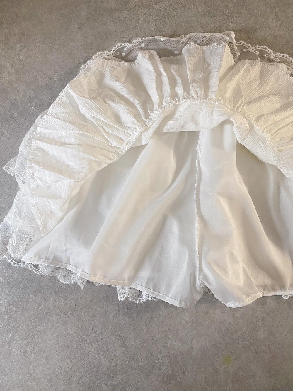 <SL2251648> コットンティアードミニスカート