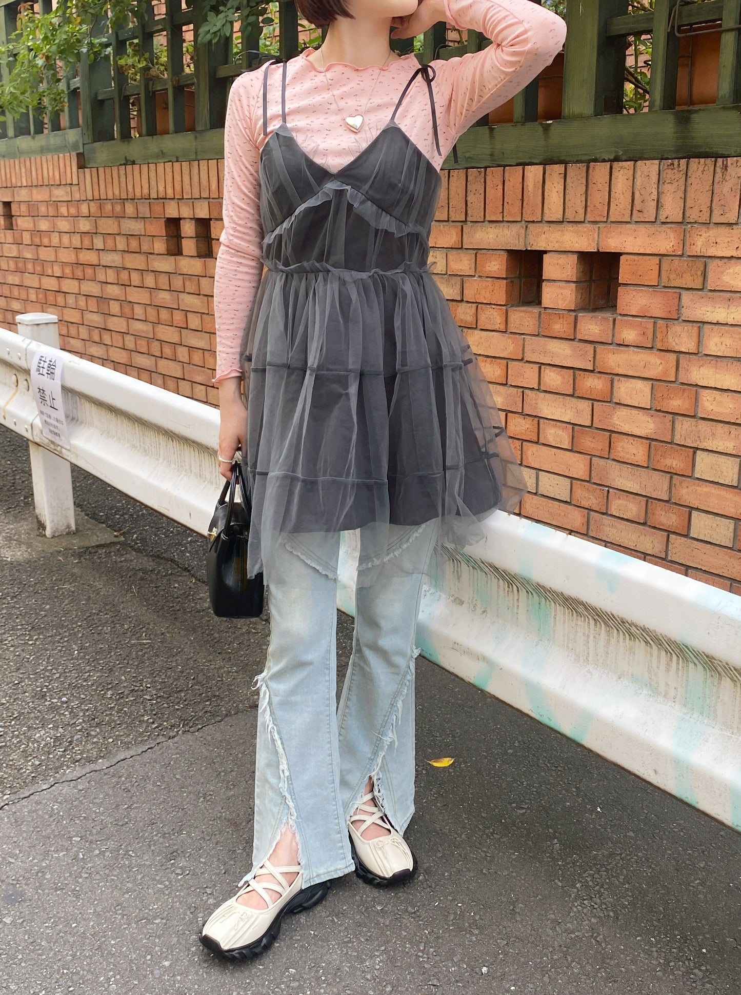 <SL2233659> レースアップデニム