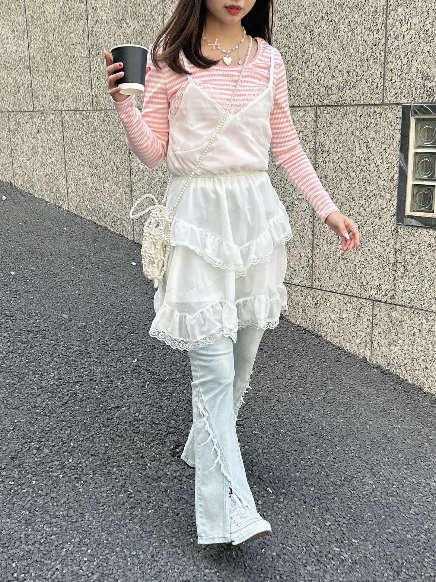 <SL2234631> フリルミニワンピース