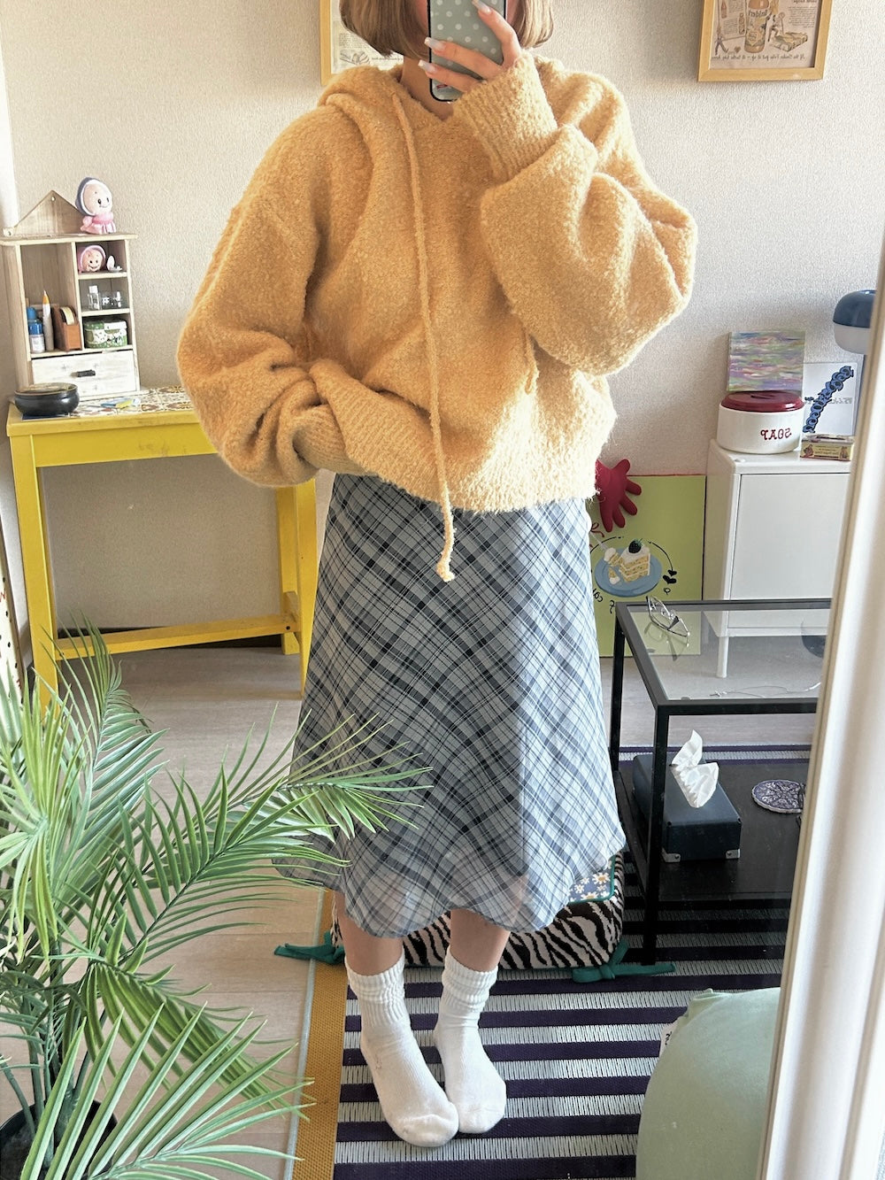 <SL2244643> フーディーモヘアニット