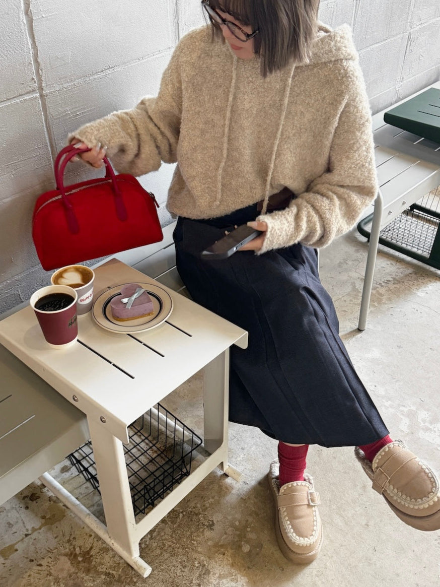 <SL2244643> フーディーモヘアニット