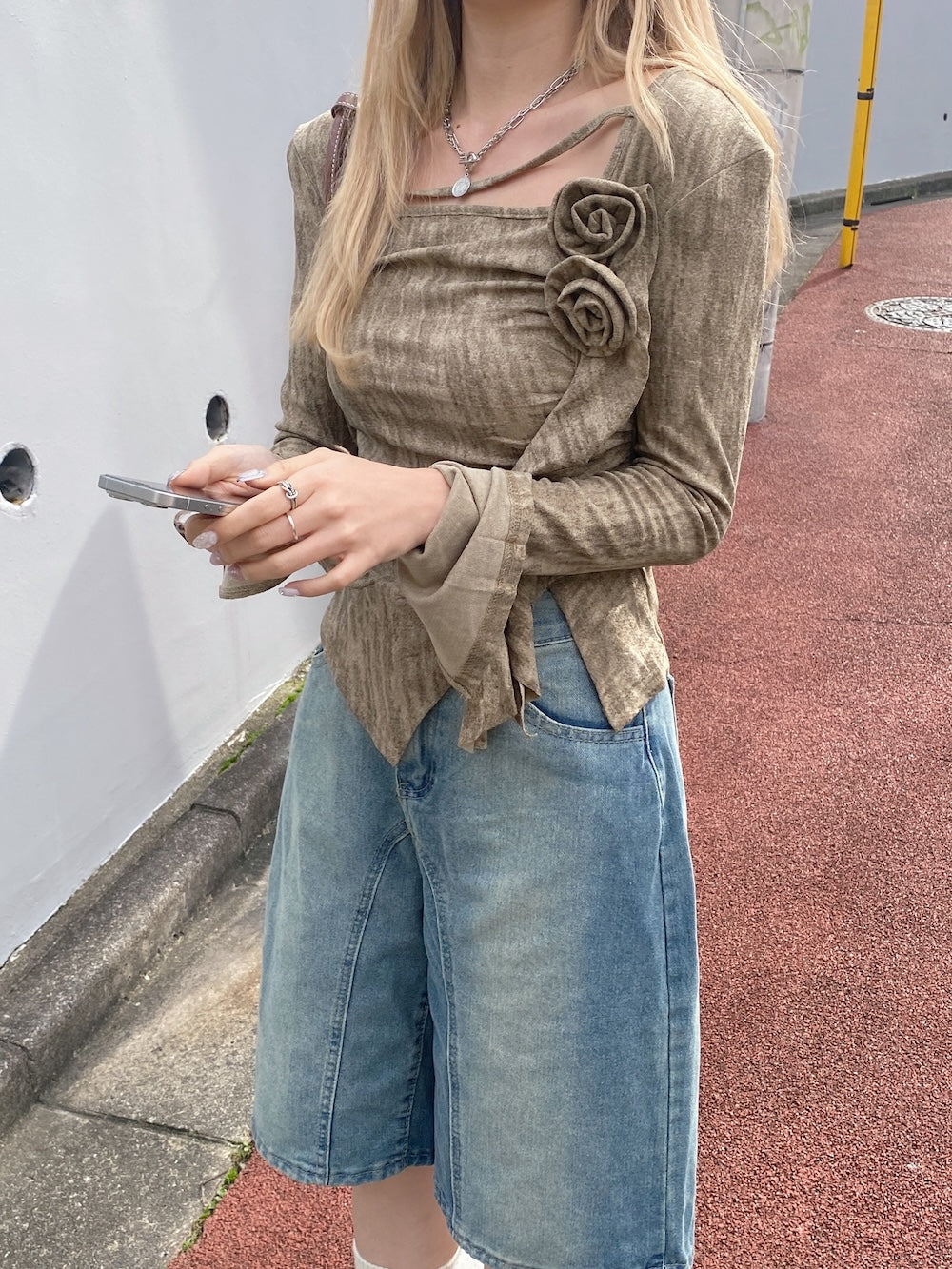 <SL2243683> y2k rose point tops