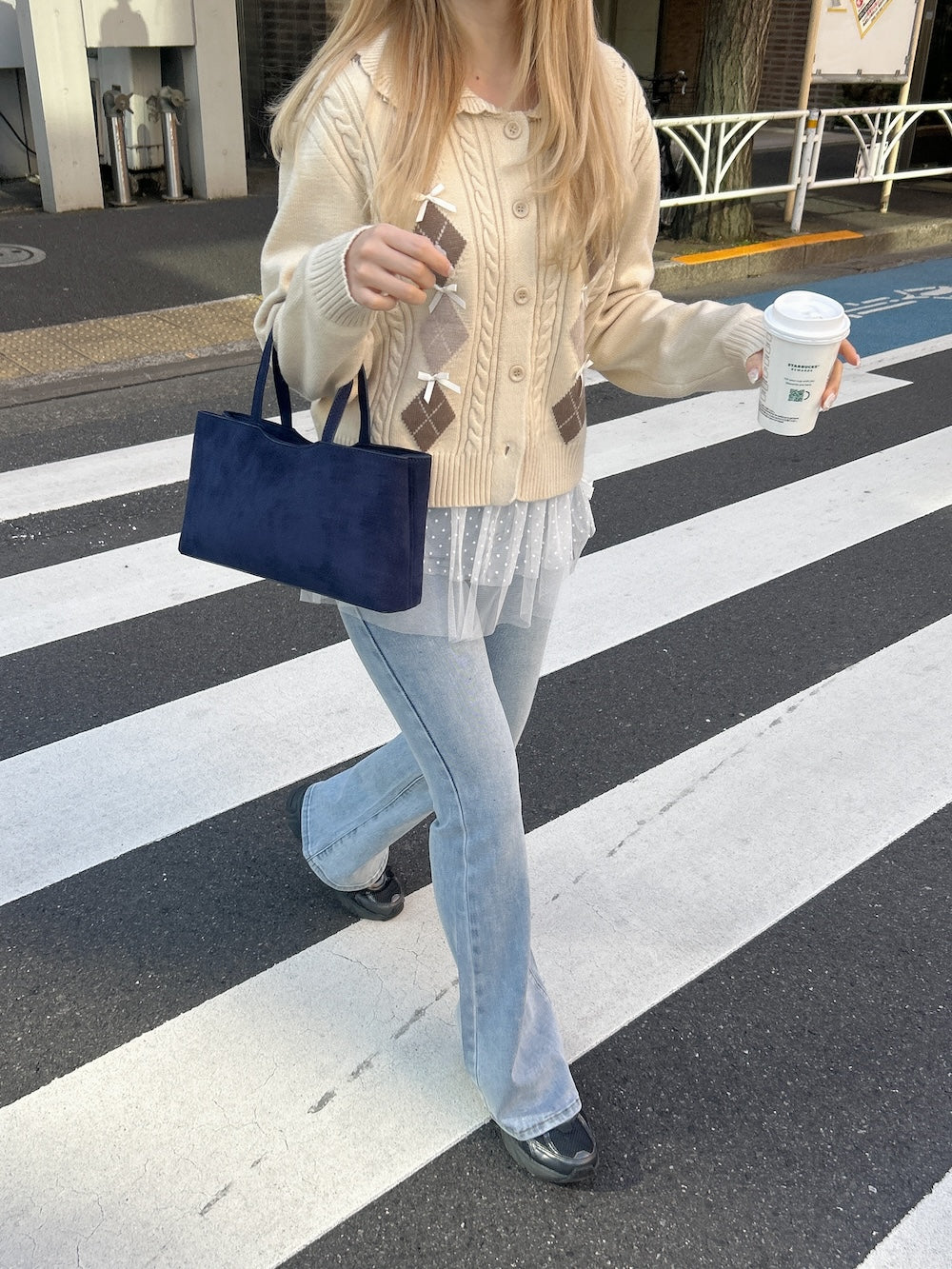 <SL2251618> バタフライチェーンSETフレアデニム