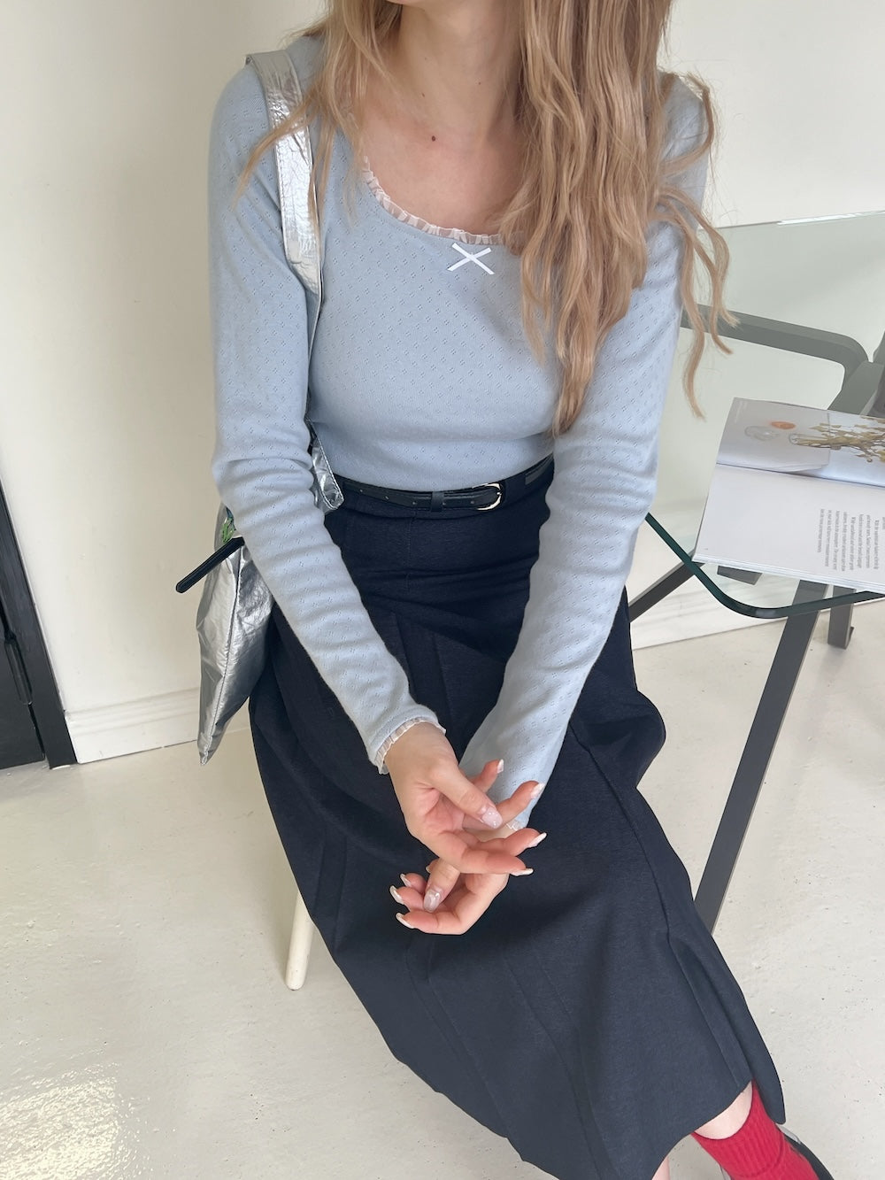 <SL2243675> ribbon point tops