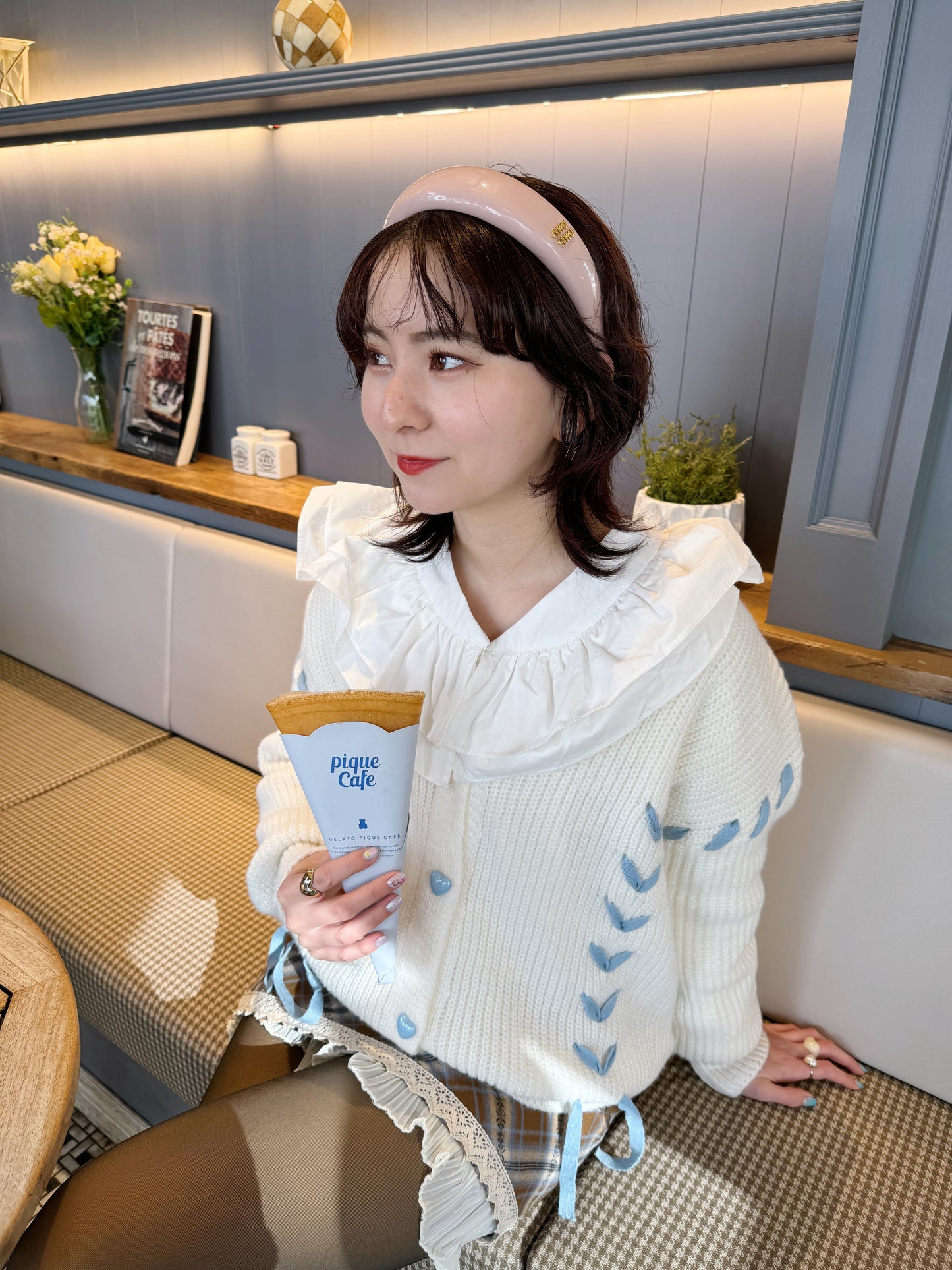 <SL2234627> ダブルフリルカラーチュニック