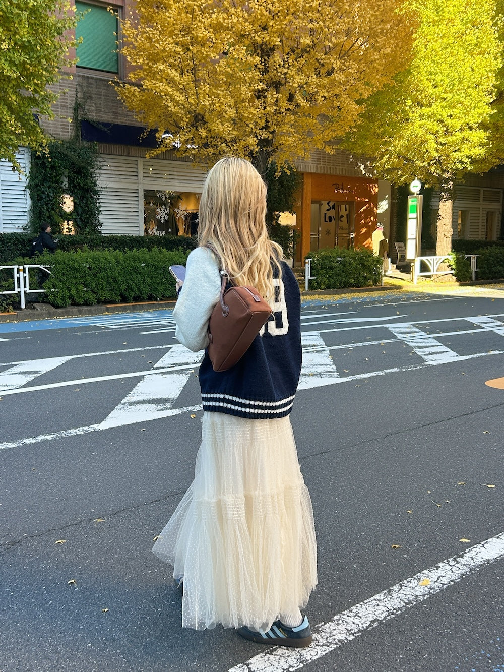 <SL2243630> ドットシフォンスカート