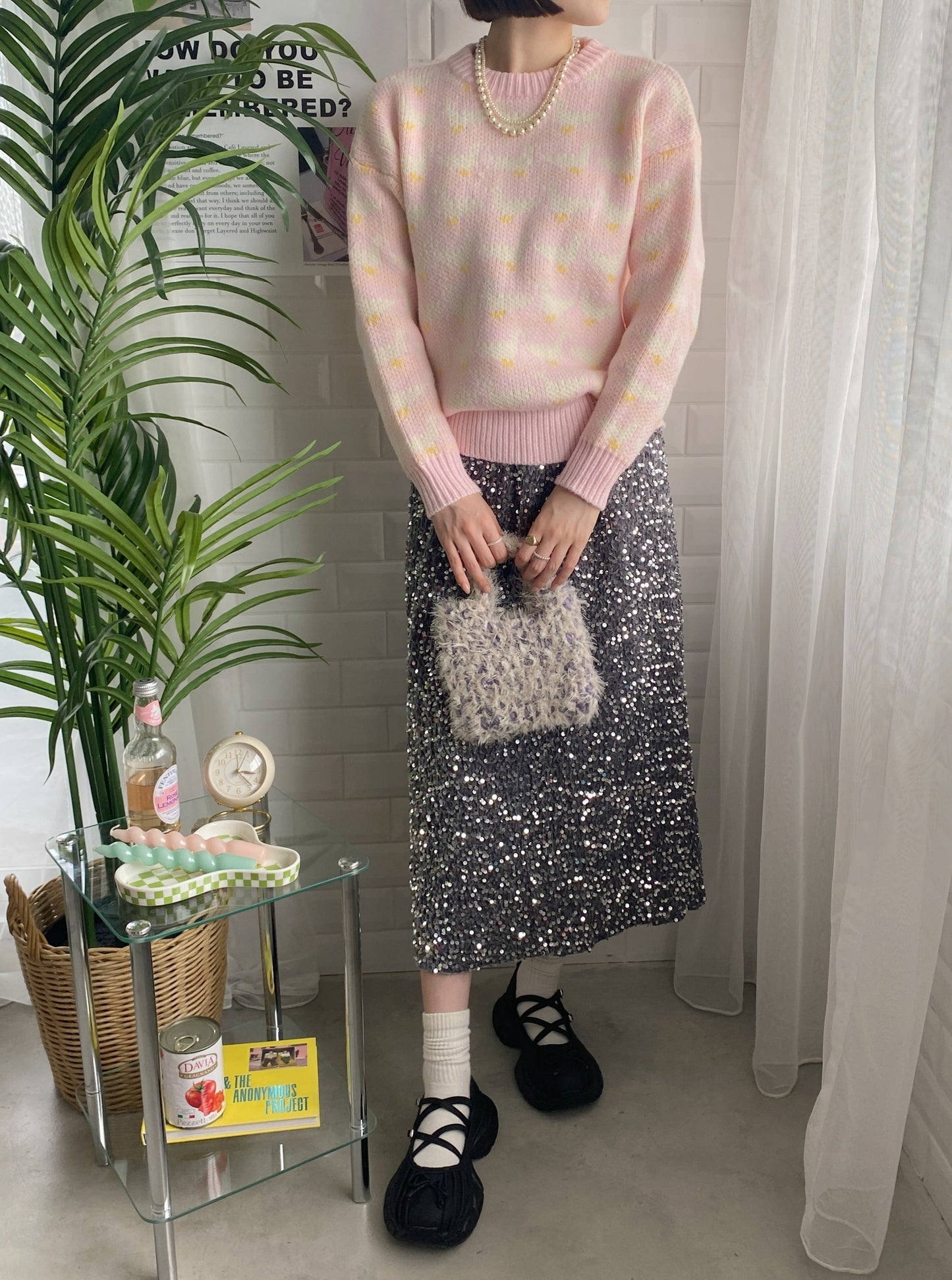 <SL2234605> アヒルラウンドネックニット
