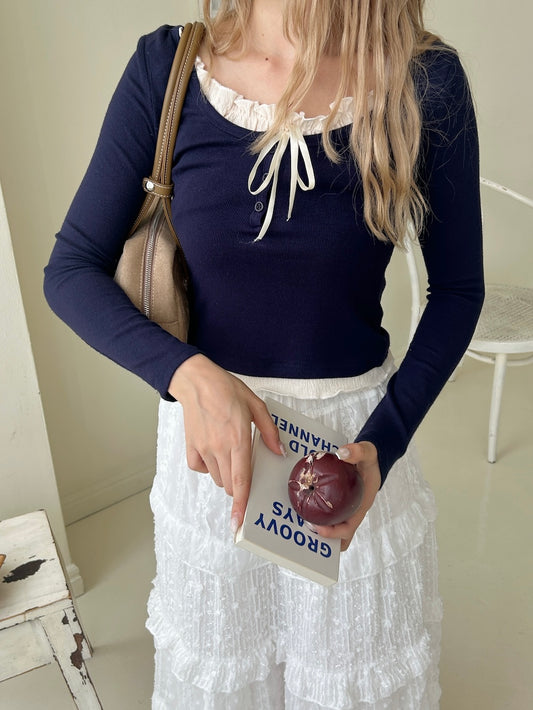 <SL2243645> frill docking whip tops