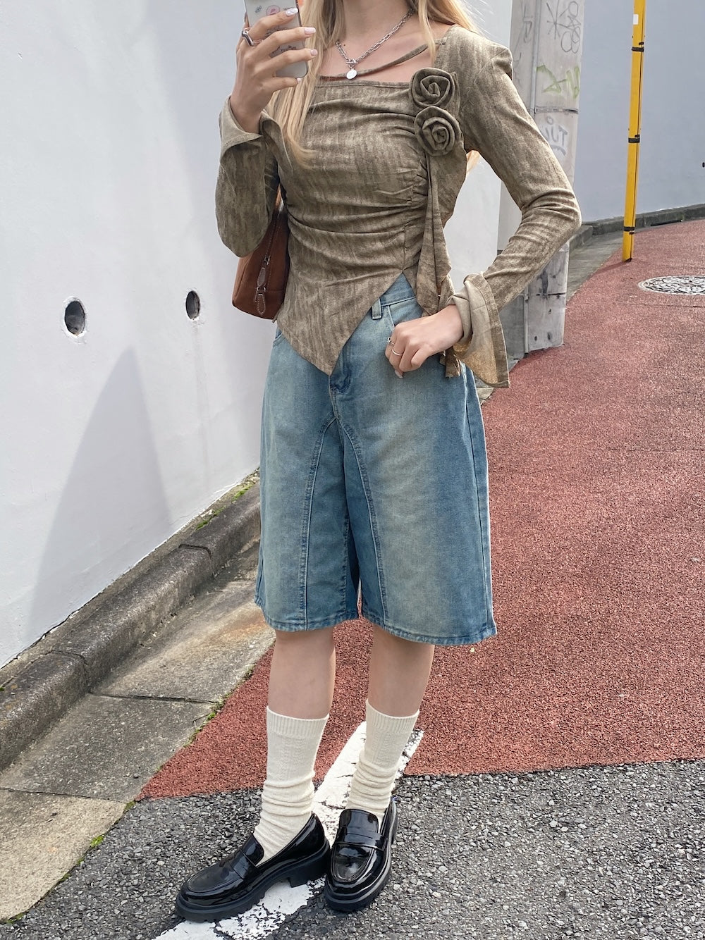 <SL2243683> y2k rose point tops