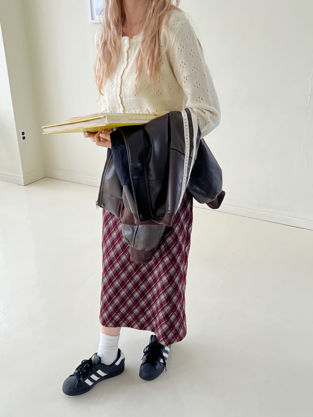 <SL2243627> ペンシルチェックスカート