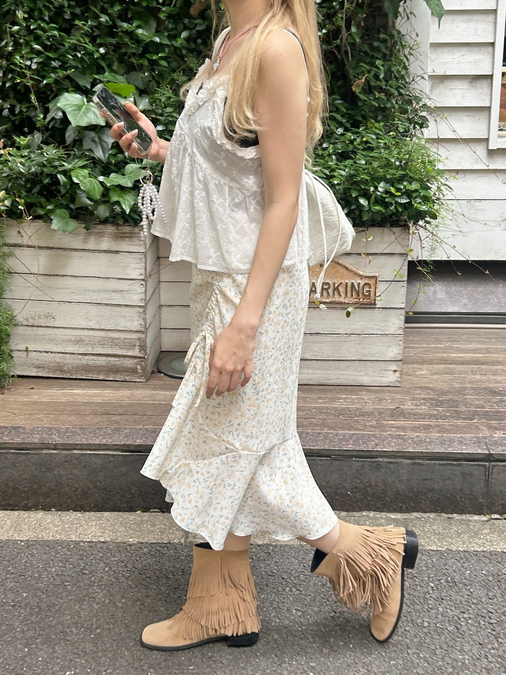 <SL2242674> 小花柄サイドドロストスカート