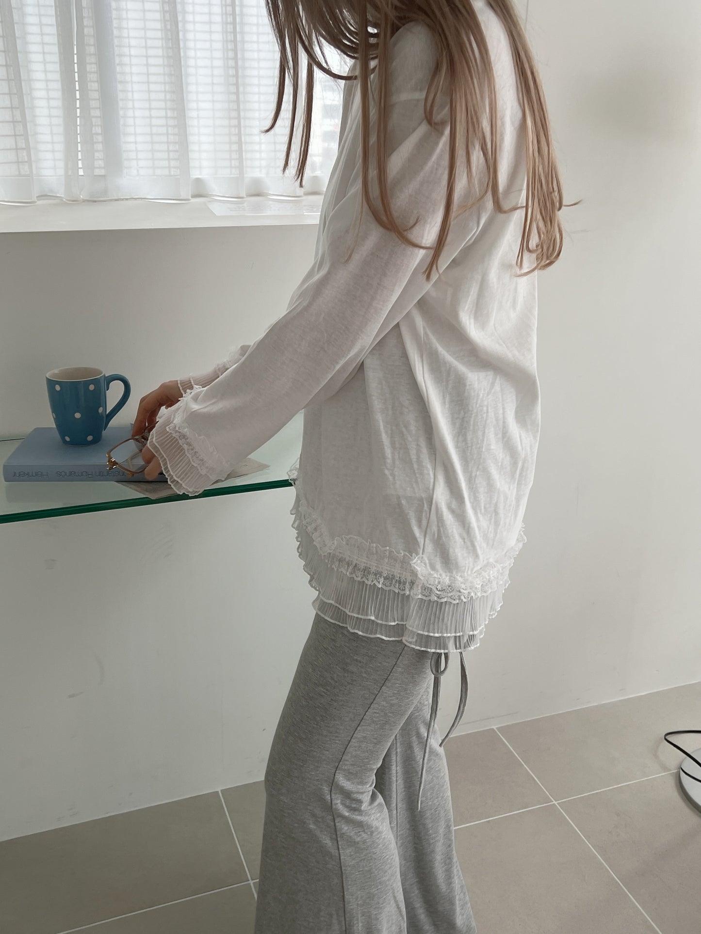 <SL2251638> レイヤードストレートパンツ