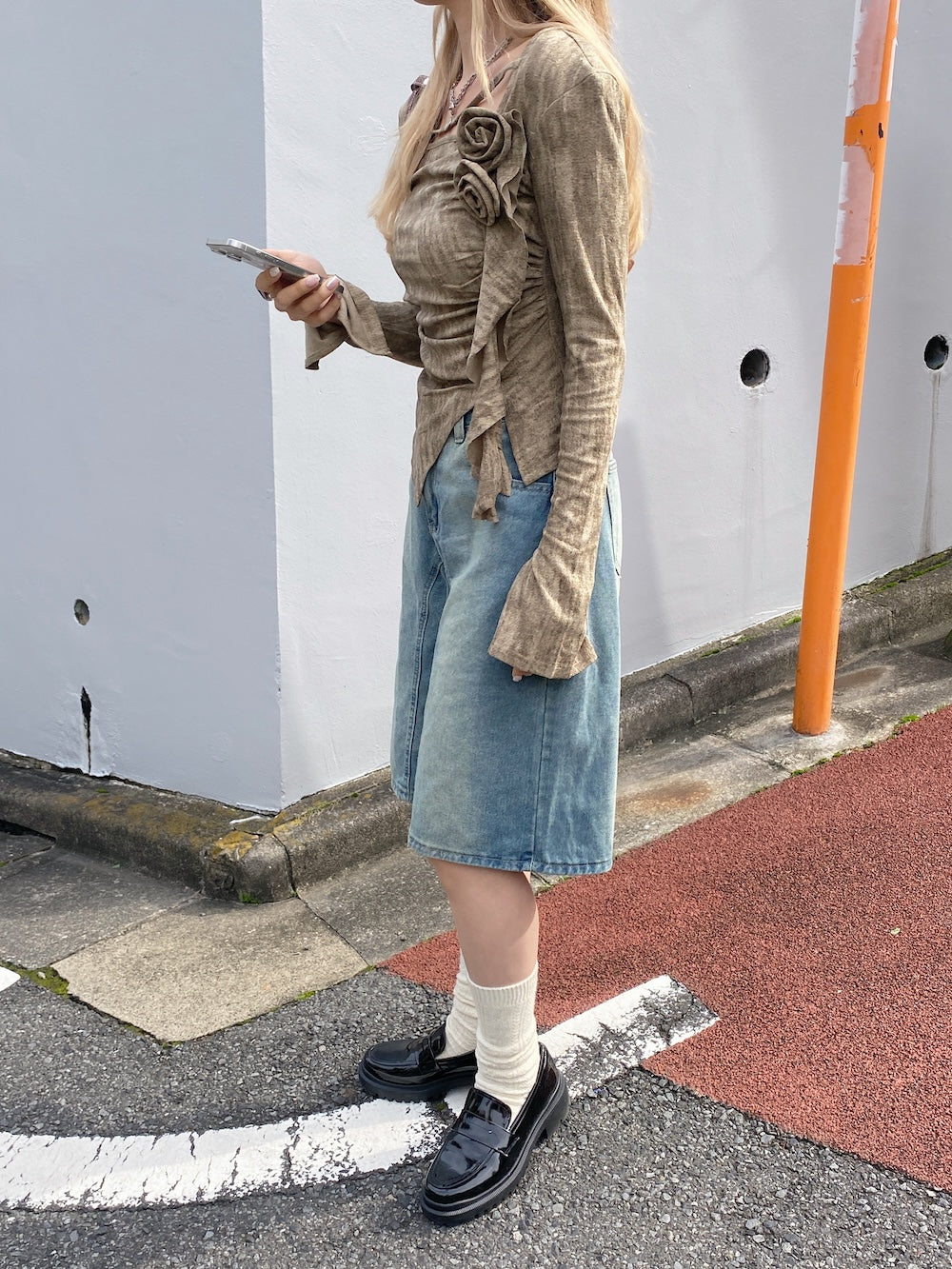 <SL2243683> y2k rose point tops