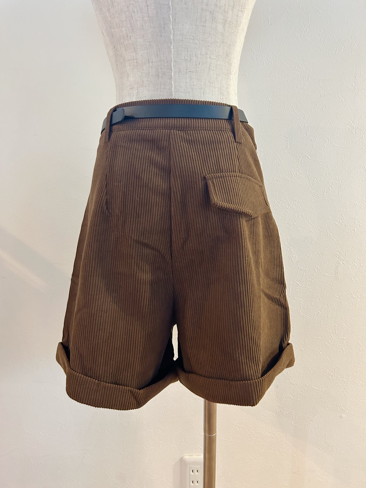 <ME2234004> ベルト付コーデュロイパンツ