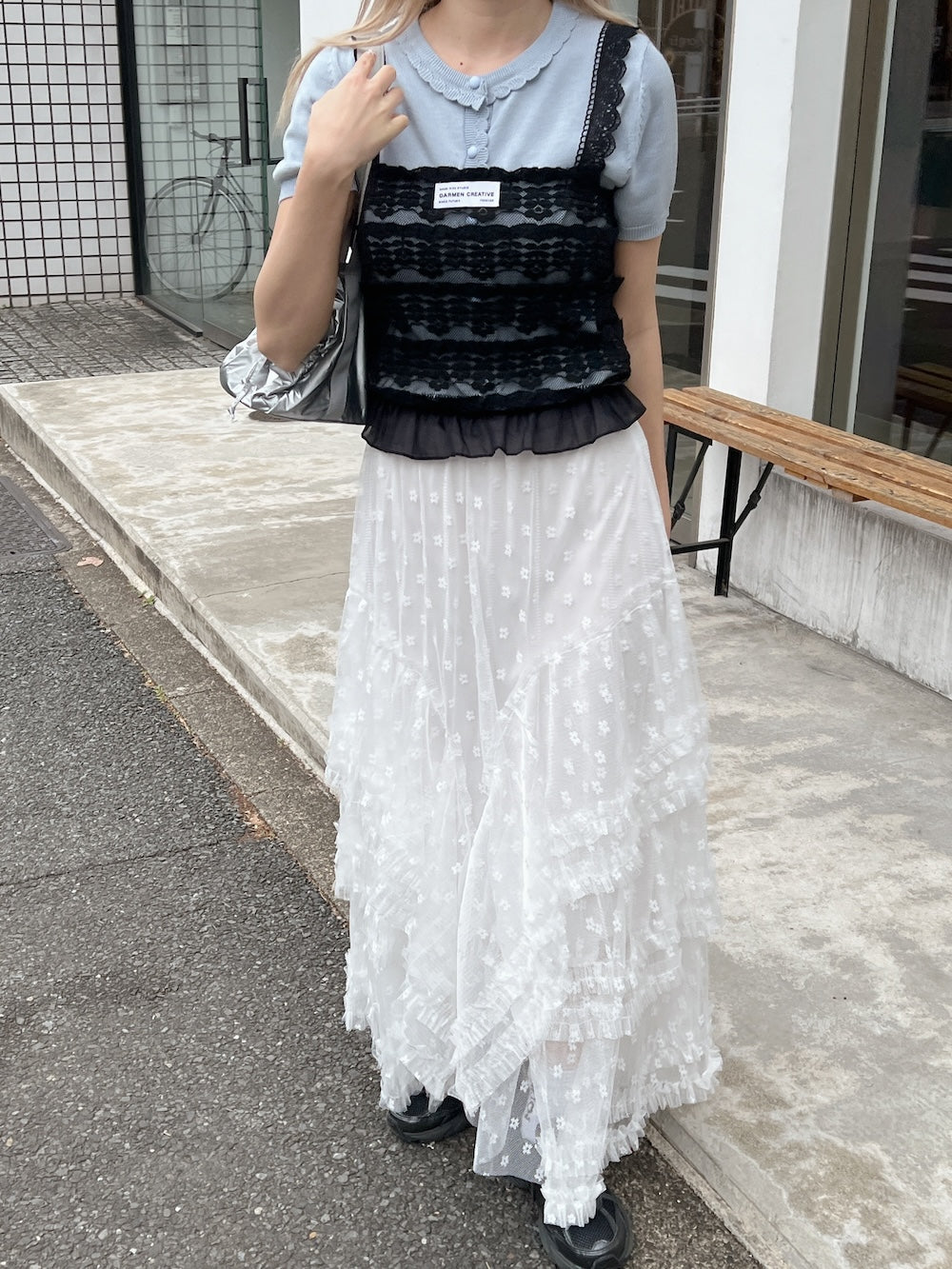 <SL2251644> レースフリルキャミソール