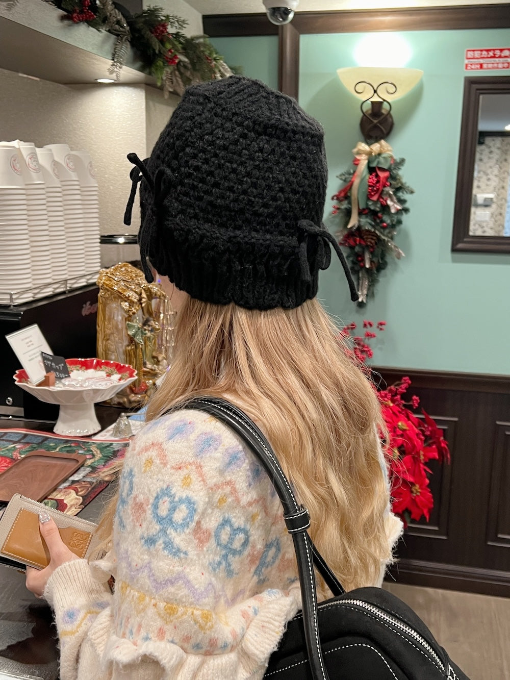 <SL5233603> リボンニットバケットハット