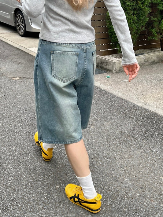 <SL2243610> バミューダデニムパンツ