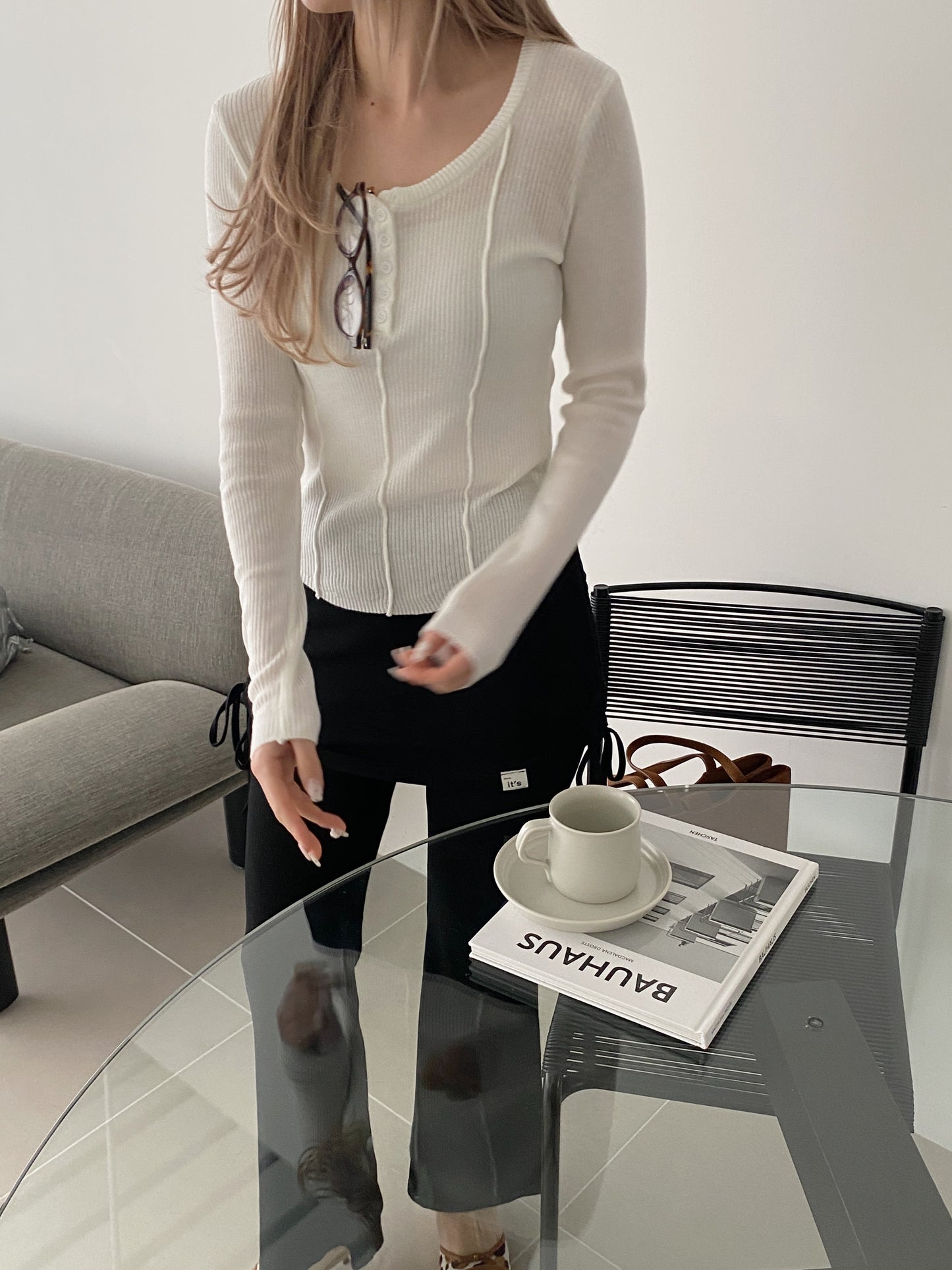 <SL2251638> レイヤードストレートパンツ