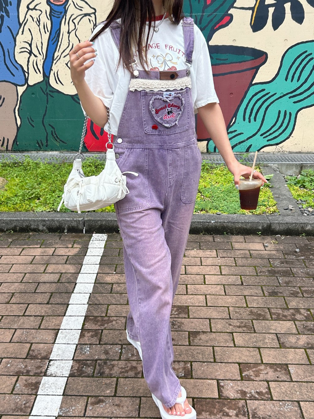 <SL2242644> ハートポケットサロペット