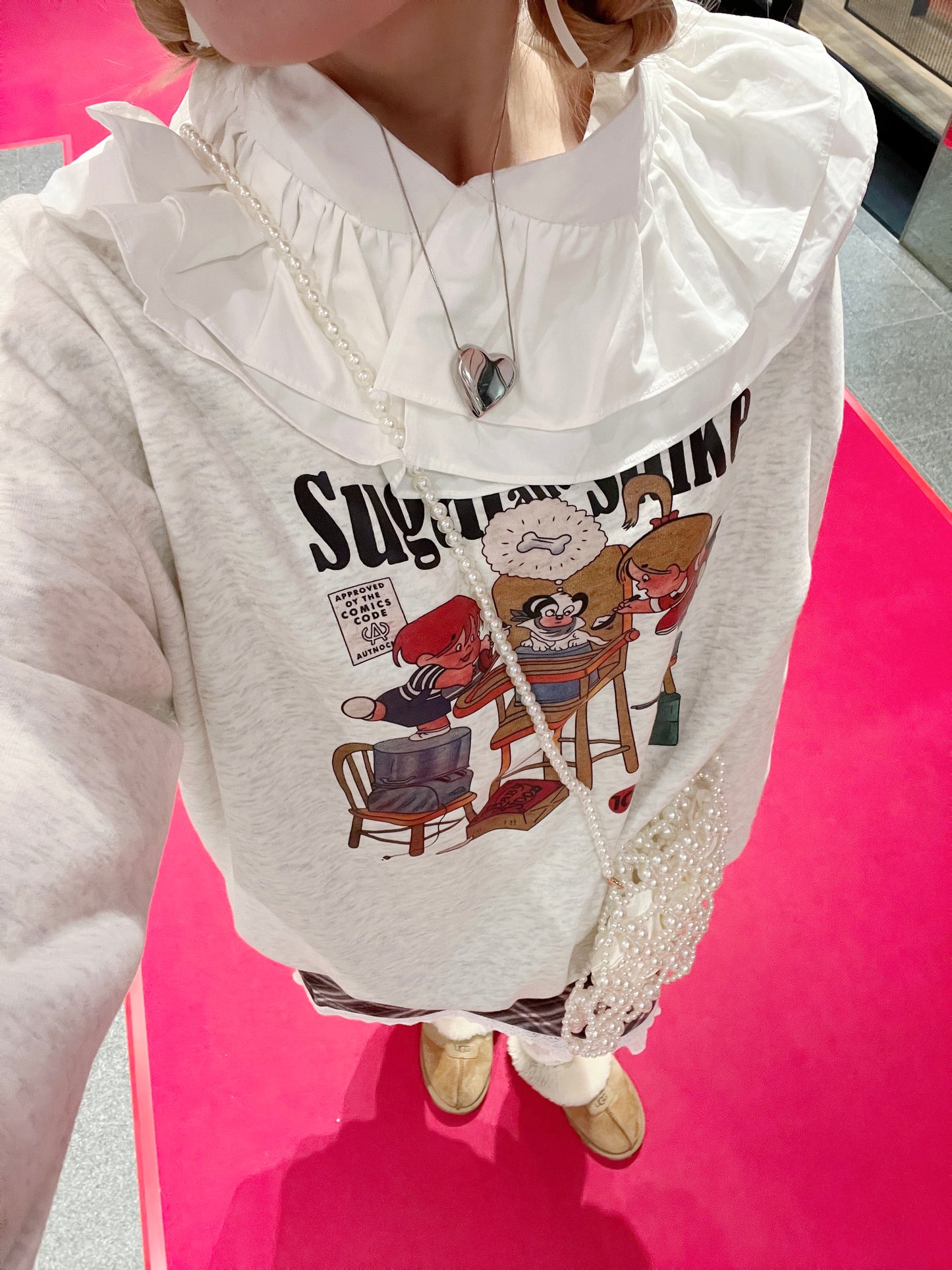 <SL2234627> ダブルフリルカラーチュニック