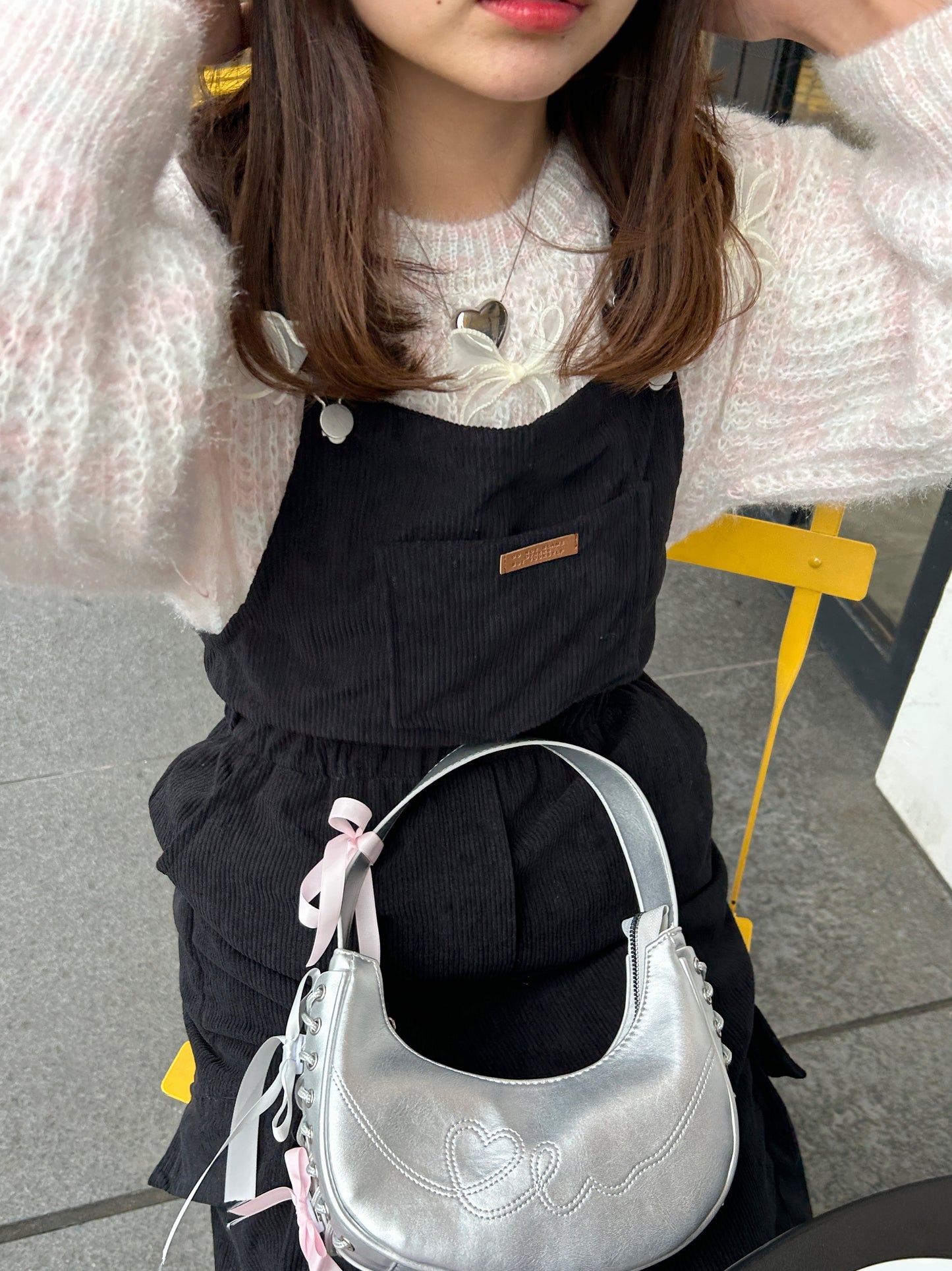 <SL1234605> リボンレースアップバッグ