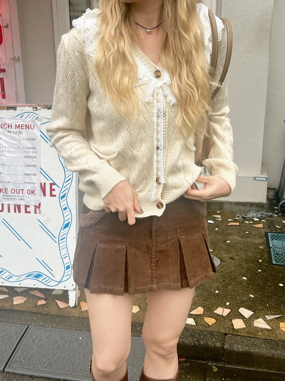 <SL2243641> romantic lace point cardigan