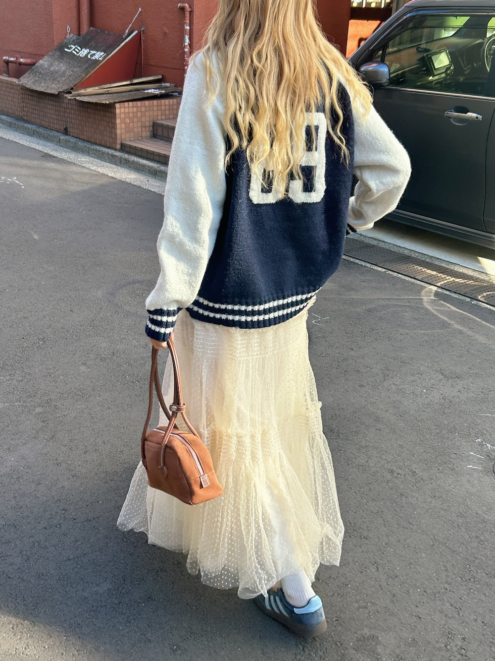<SL2243630> ドットシフォンスカート