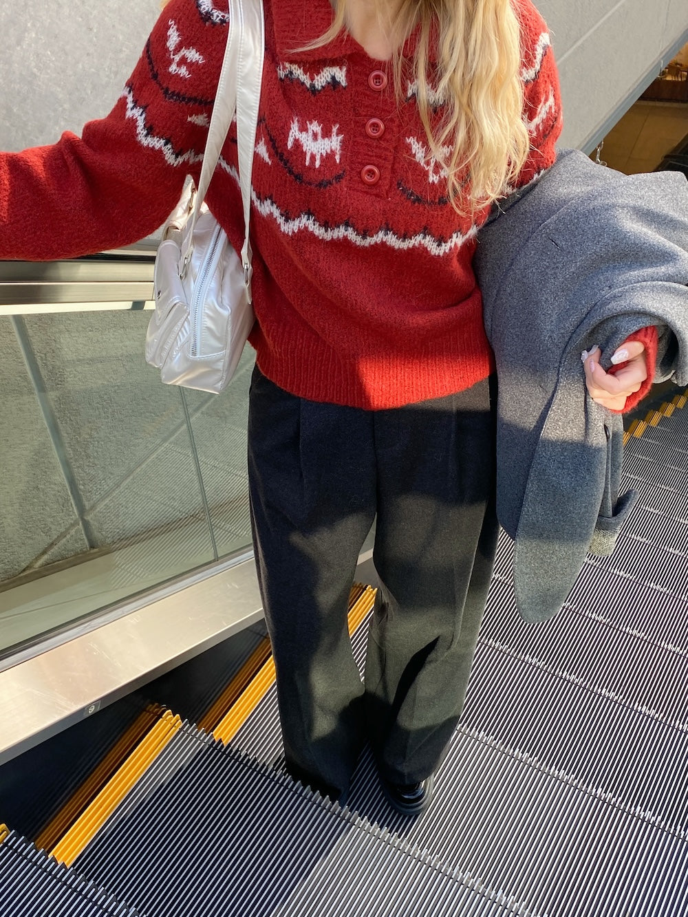 <SL2244630> ベルト付きシンプルスラックス