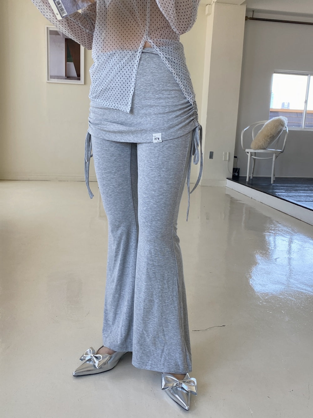 <SL2251638> レイヤードストレートパンツ