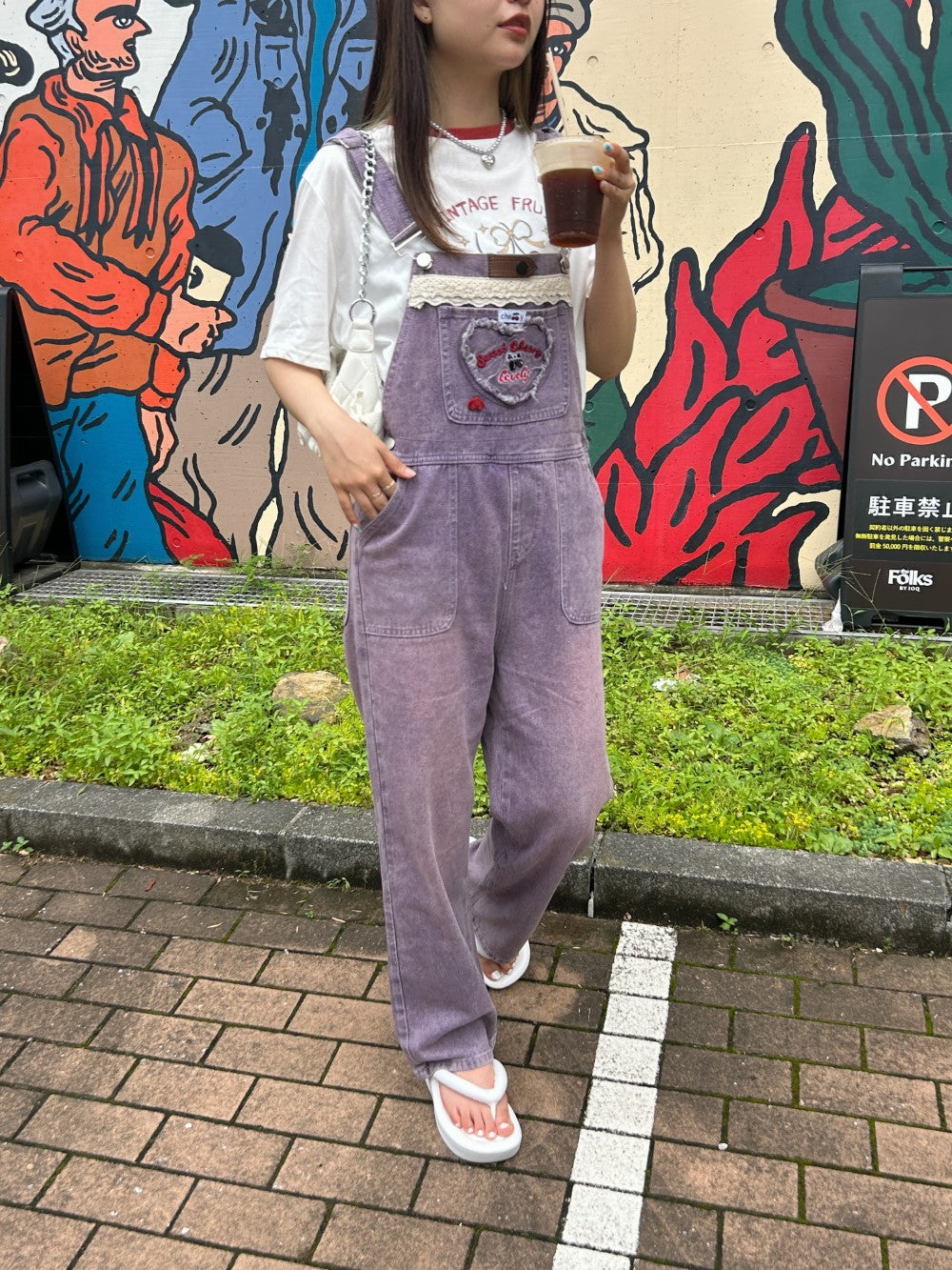 <SL2242644> ハートポケットサロペット