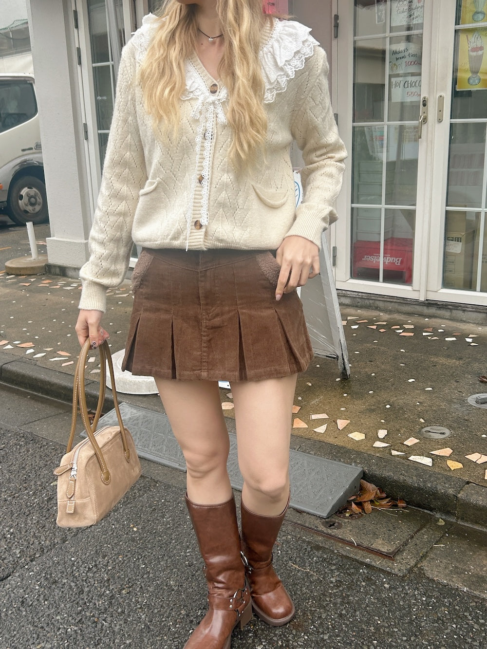 <SL2243641> romantic lace point cardigan