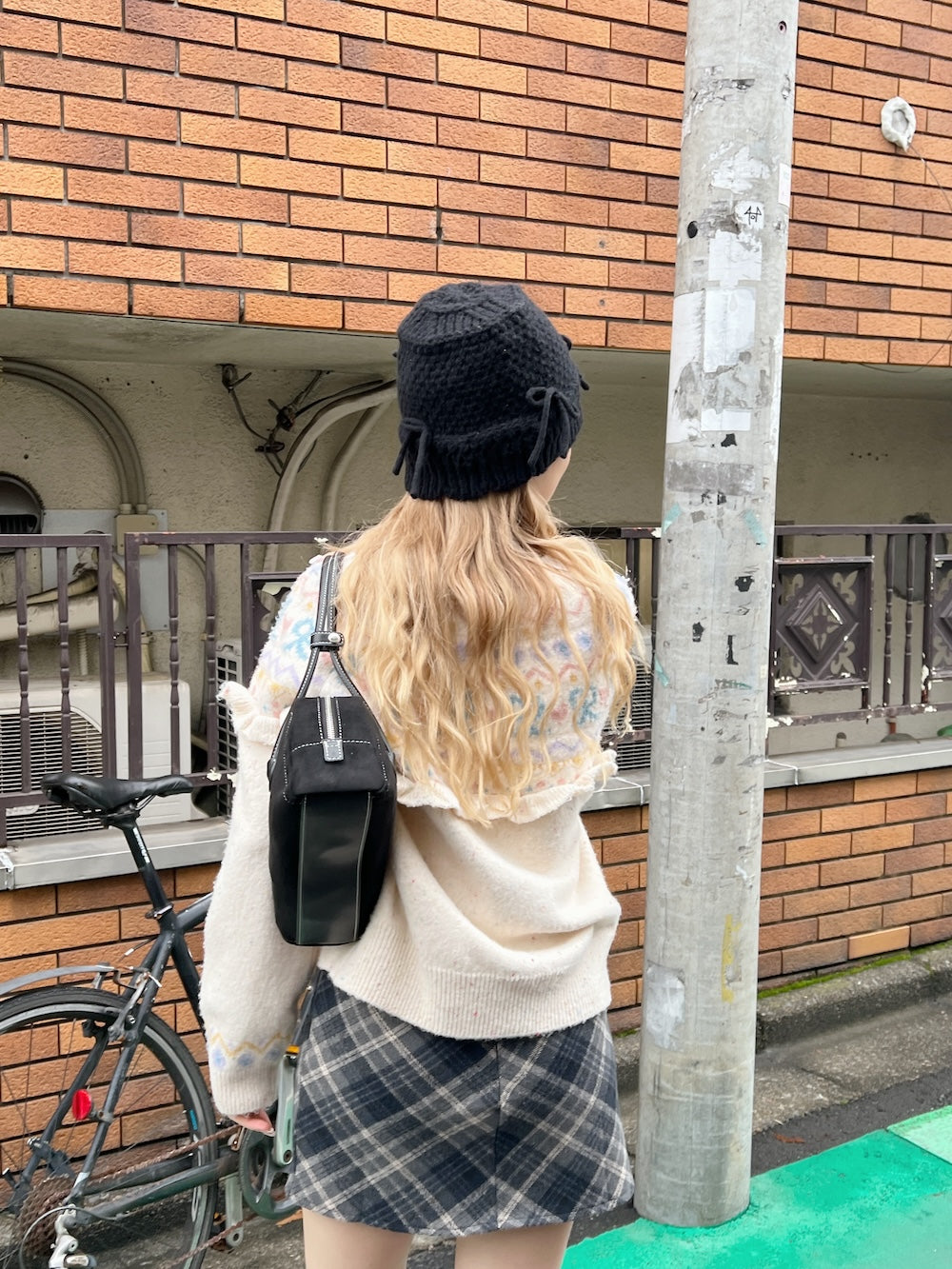 <SL5233603> リボンニットバケットハット