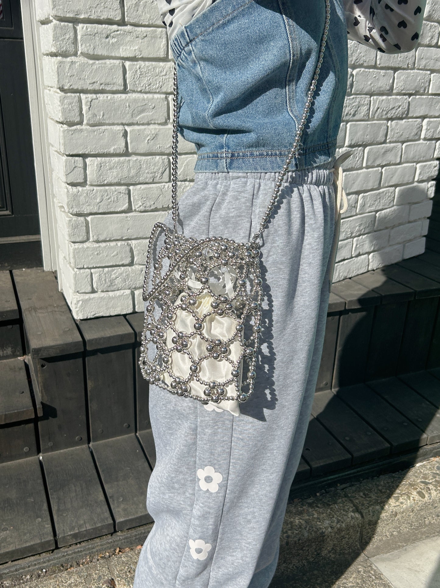 <SL1234604> 2wayビーズバッグ