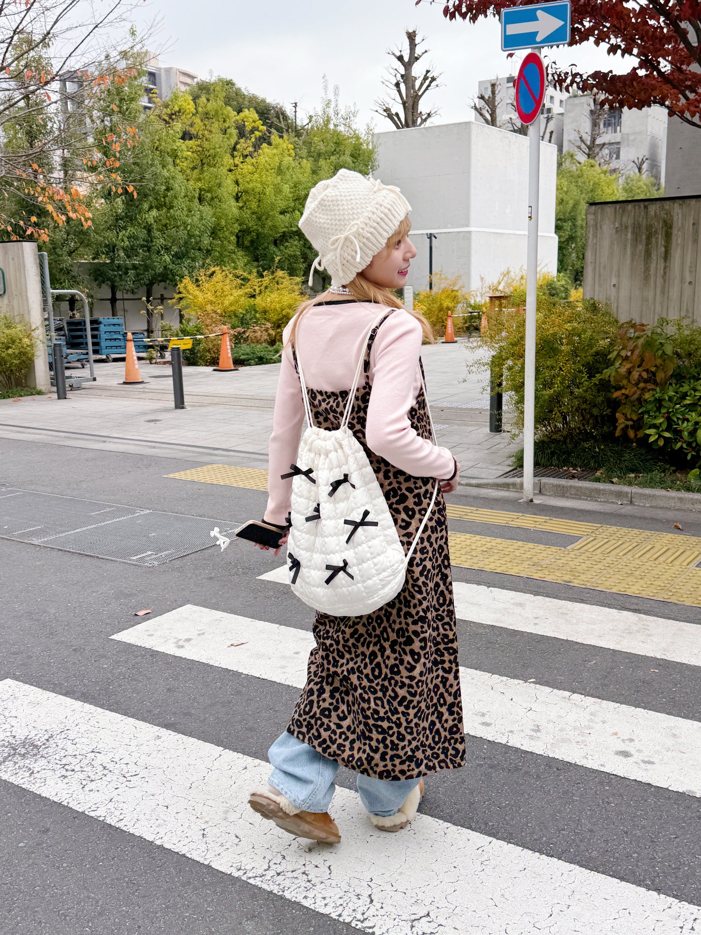 <SL5233603> リボンニットバケットハット