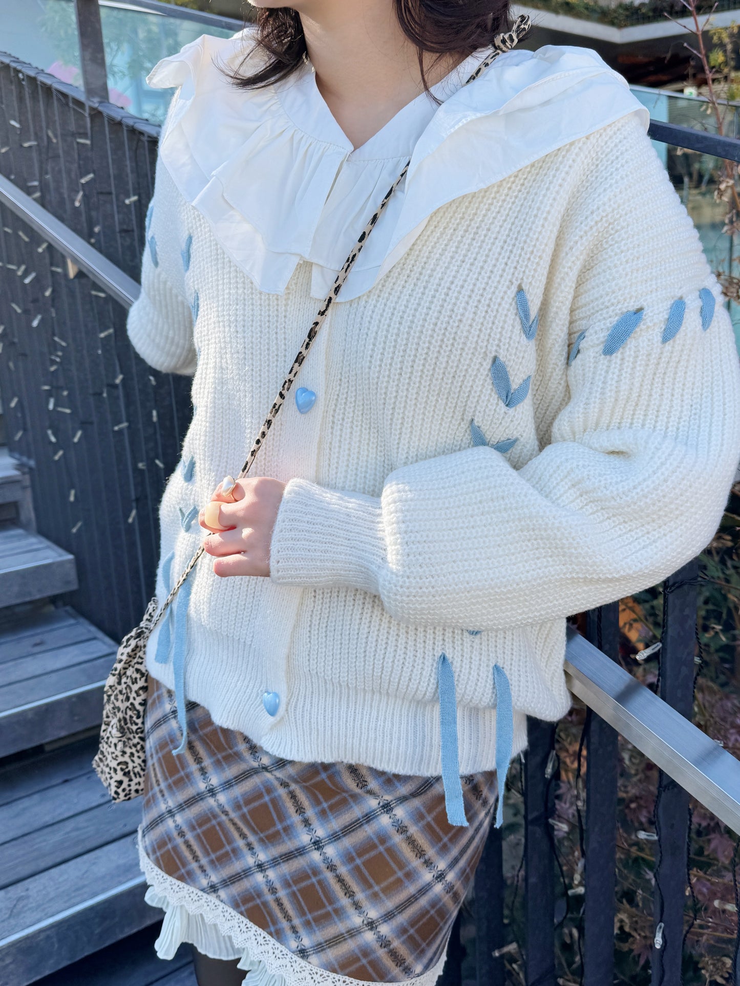 <SL2234627> ダブルフリルカラーチュニック