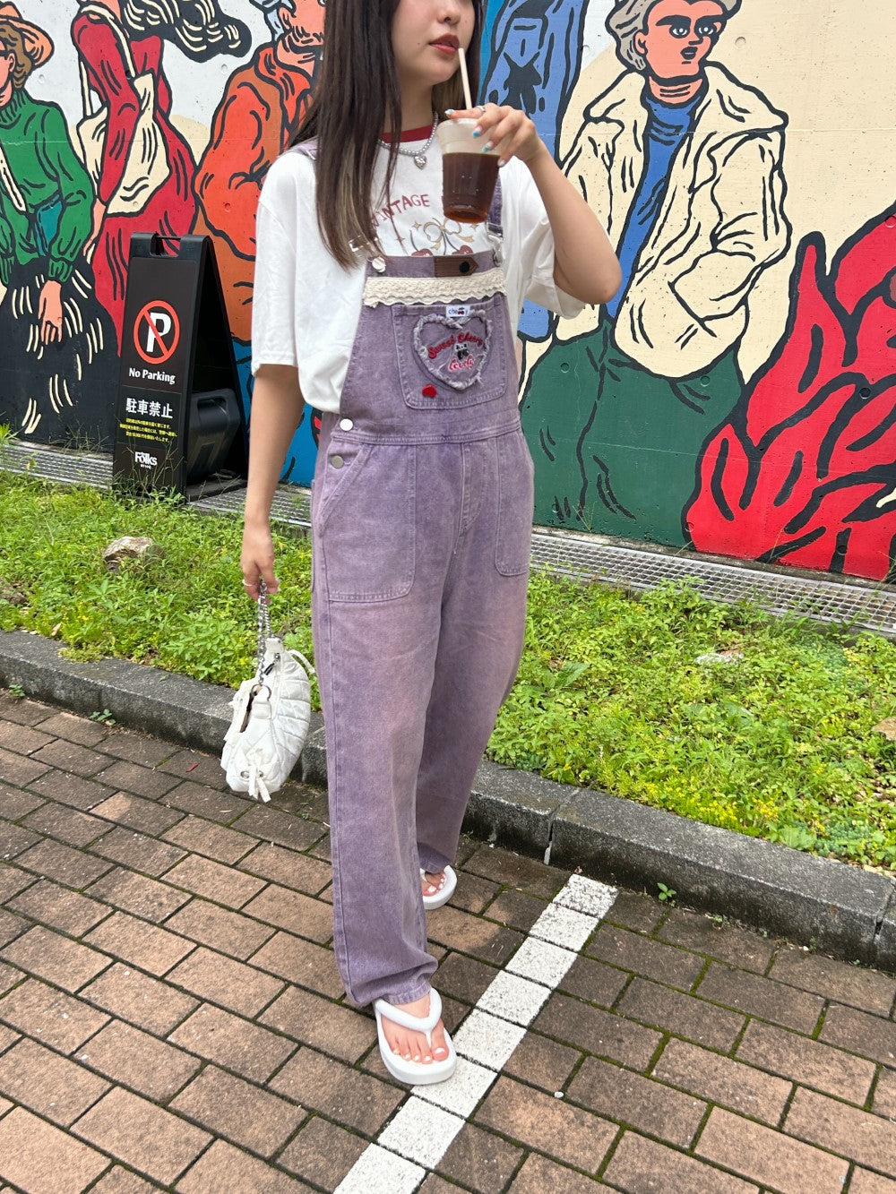 <SL2242644> ハートポケットサロペット